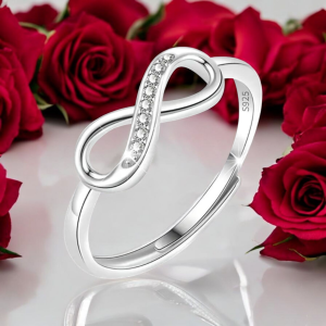 Anillo plata diseño envolvente pulido