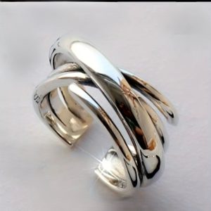 Anillo plata 3 bandas