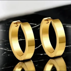 Pendientes de aro chapados en oro 18k multicolor – Colección Balearyc