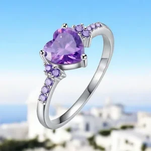 Anillo corazón 💜 plata