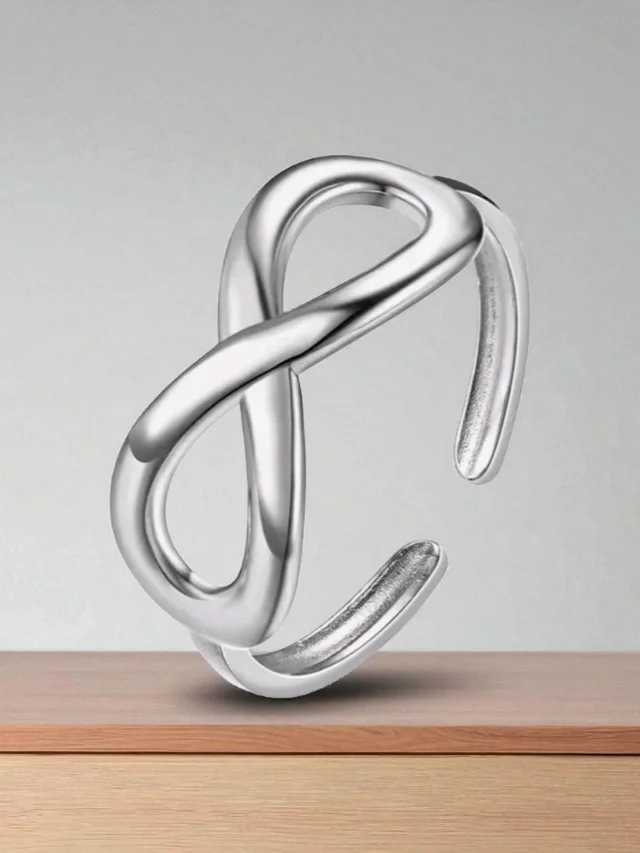 Anillo infinito de plata ajustable – Balearyc
