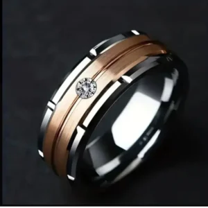 Anillo de plata pulida con circonio central Balearyc