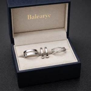 Conjunto de anillos Balearyc en Plata 925 ajustables